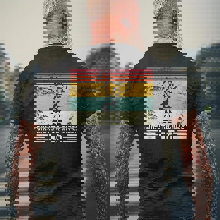 Toning Is For Printers I Lift Weight Lifting ウエイトリフティング メンズTシャツ バックプリント 高齢者への贈り物