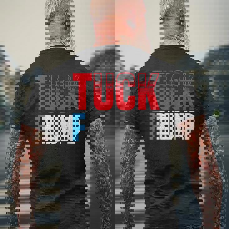 Tuck Frump 面白いアンチトランプデザイン。 メンズTシャツ バックプリント 高齢者への贈り物