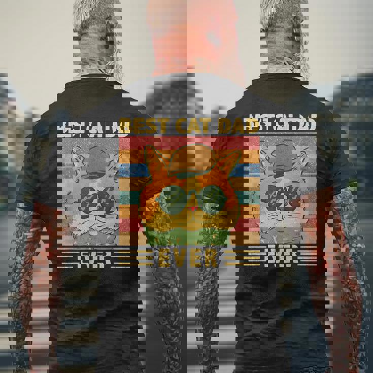 Unico Personalizzato Migliore Gatto Papà Maiintage Gatto Papà T-shirt da uomo con stampa posteriore Regalos para ancianos