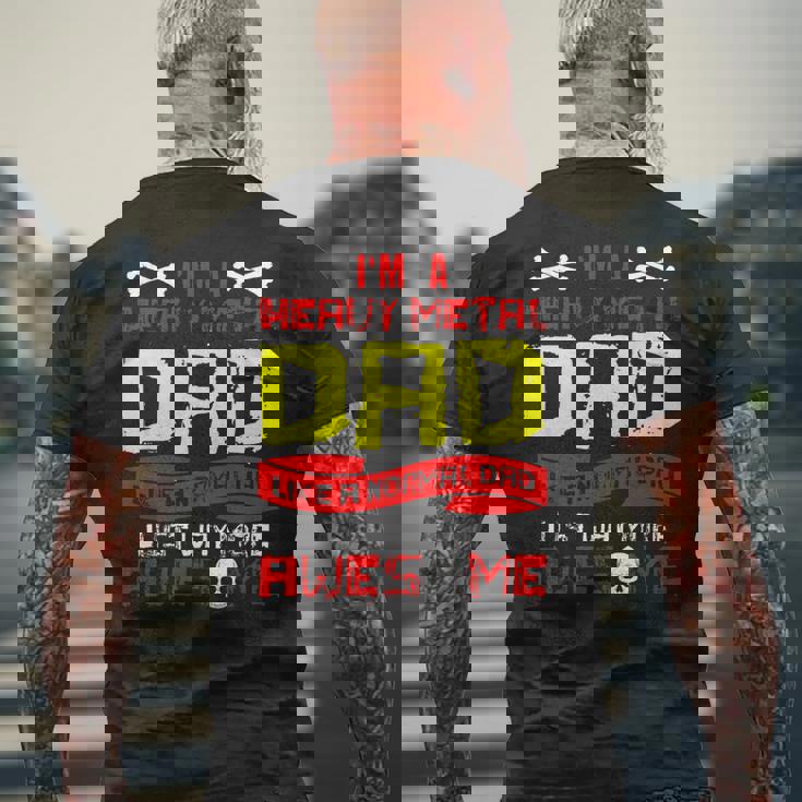 Uomo Heavy Metal Papà Amanti Della Musica Rock Regali Per La Festa Del Papà T-shirt da uomo con stampa posteriore Regalos para ancianos