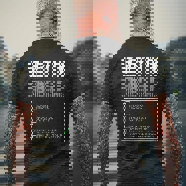 Why I Amingle メンズTシャツ バックプリント 高齢者への贈り物