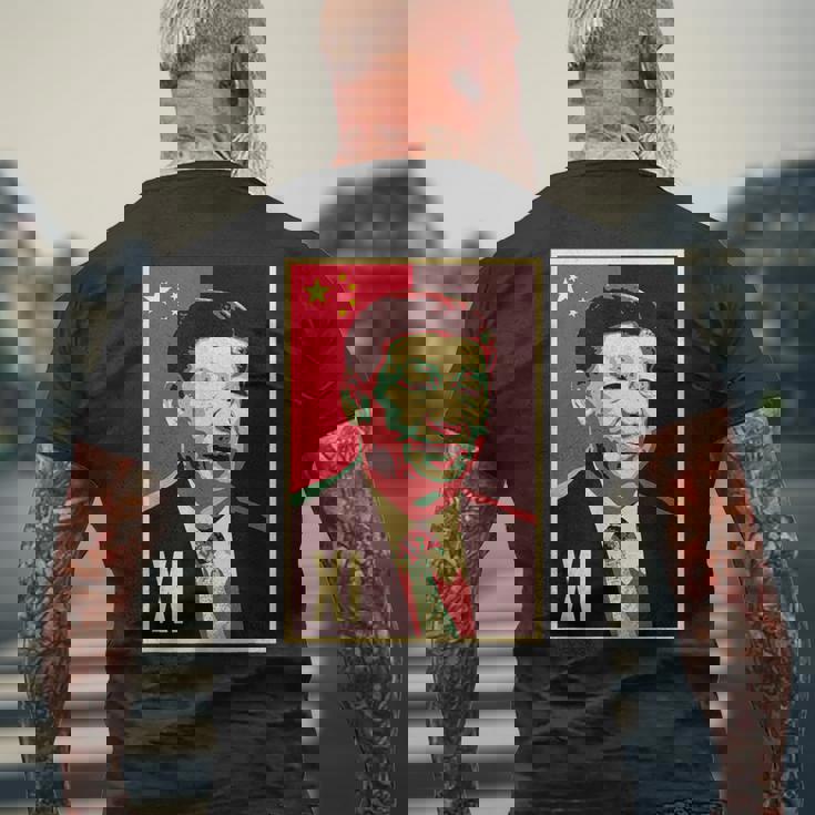 Xi Jinping China President Chinese 習近平中国中国共産党主席中国共産党 メンズTシャツ バックプリント 高齢者への贈り物