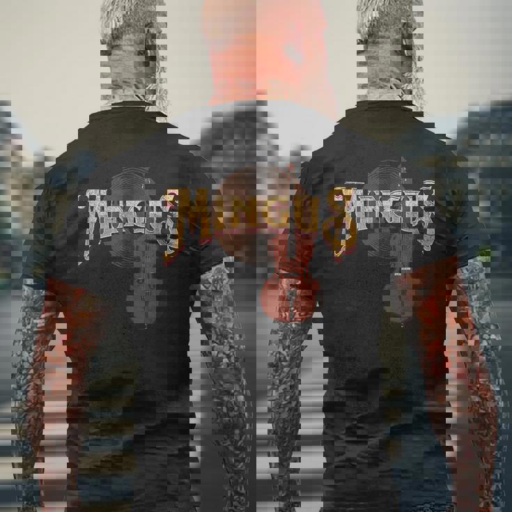 Yes Ipeak Mingus ジャズ アコースティック ベースミュージック愛好家 メンズTシャツ バックプリント 高齢者への贈り物