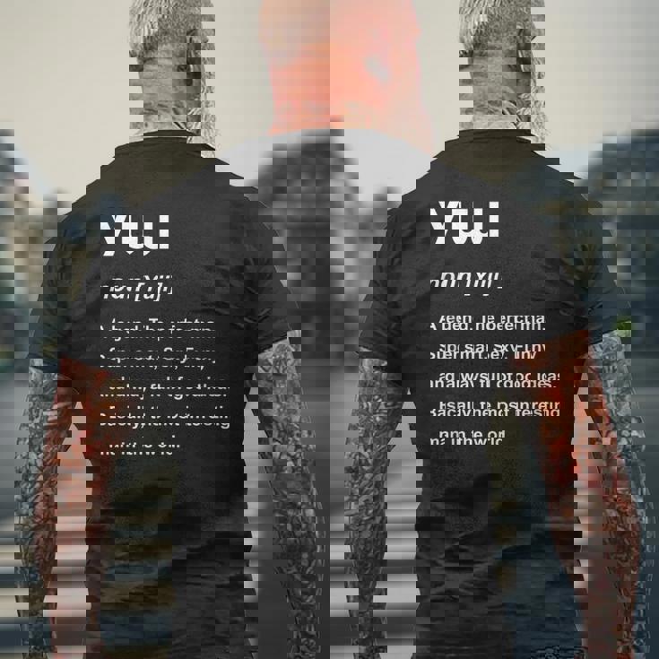 Yuji 雄二 メンズTシャツ バックプリント 高齢者への贈り物