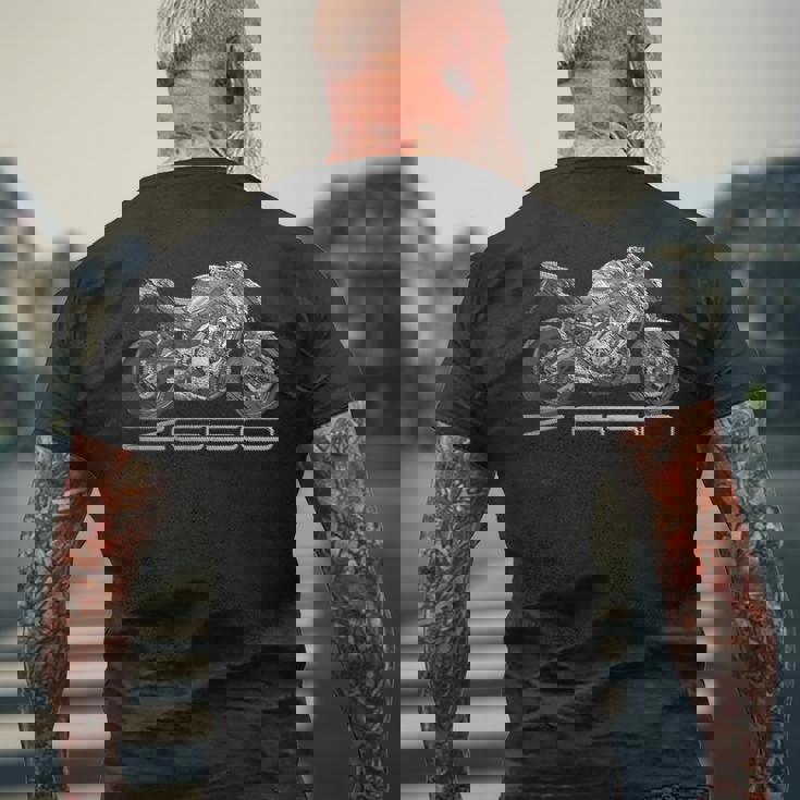 Z650 オートバイ 裸 バイク スピードバイカー メンズTシャツ バックプリント 高齢者への贈り物