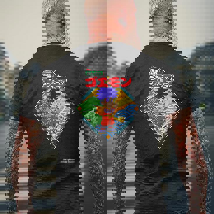 「がんばれゴエモン」ゴエモン其ノ壱 メンズTシャツ バックプリント 高齢者への贈り物