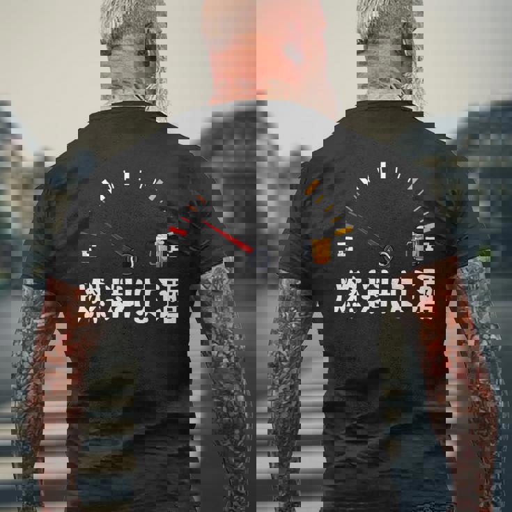 【燃料は酒】 面白い酒 面白いtシャツ 酒 メンズ おもしろ 筆文字 面白い 服 オリジナル おもしろグッズ 文字 長袖tシャツ メンズTシャツ バックプリント 高齢者への贈り物