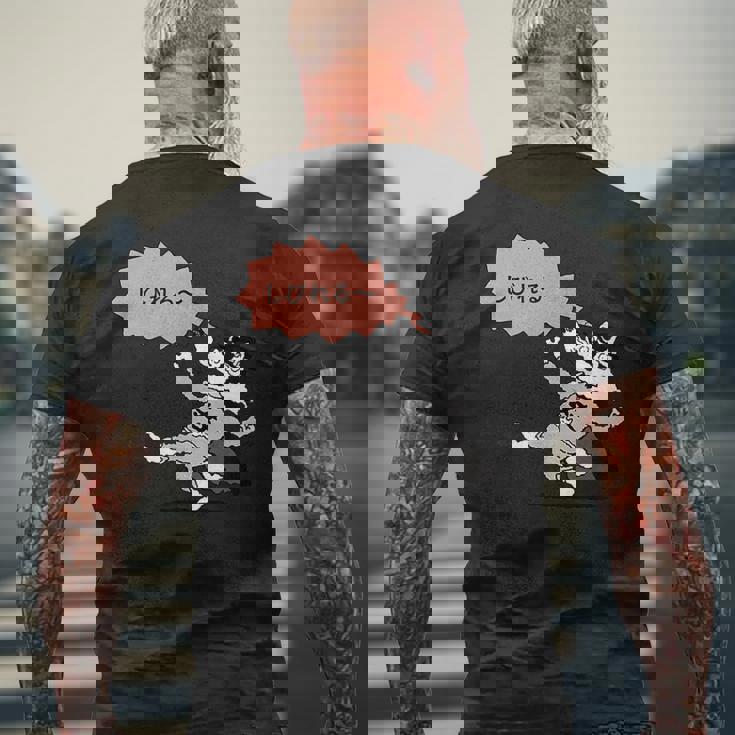 かいけつゾロリtシャツ大さくせん 「しびれる」 メンズTシャツ バックプリント 高齢者への贈り物