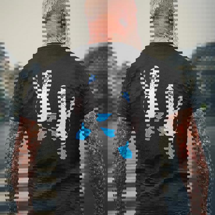 かわいいアオアシカツオドリ。 メンズTシャツ バックプリント 高齢者への贈り物