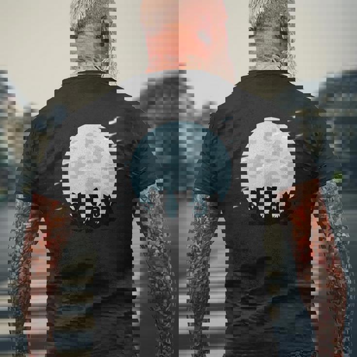 かわいい猫モチーフ 猫好き ペット カラフル ハウスキャット メンズTシャツ バックプリント 高齢者への贈り物