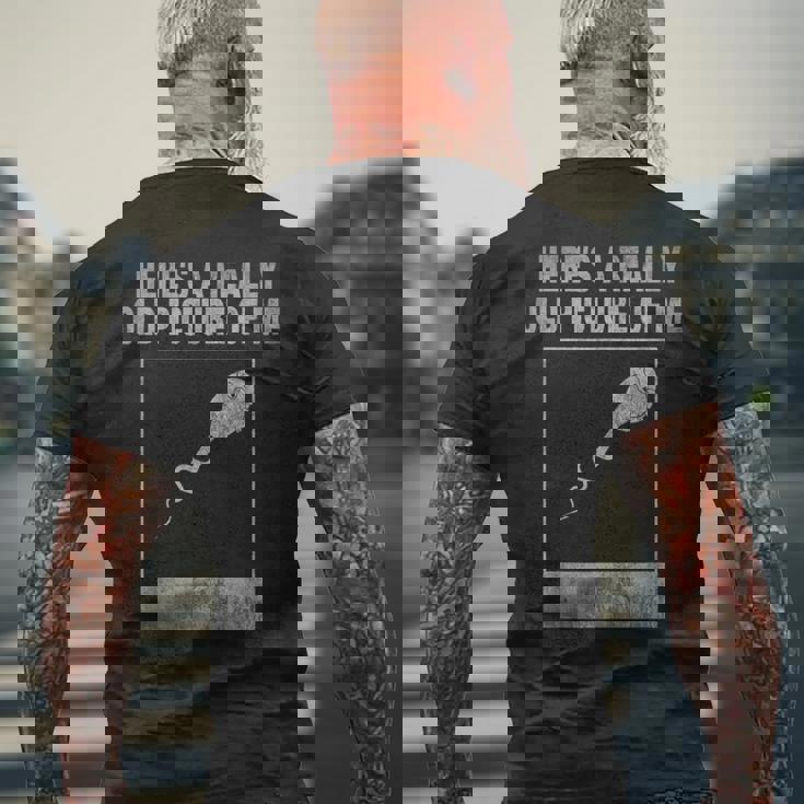 これが私の本当に古い写真です楽しい精子ヴィンテージ メンズTシャツ バックプリント 高齢者への贈り物