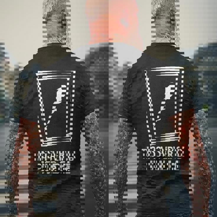 これはとても古い私の絵です 面白い誕生日プレゼント。 メンズTシャツ バックプリント 高齢者への贈り物