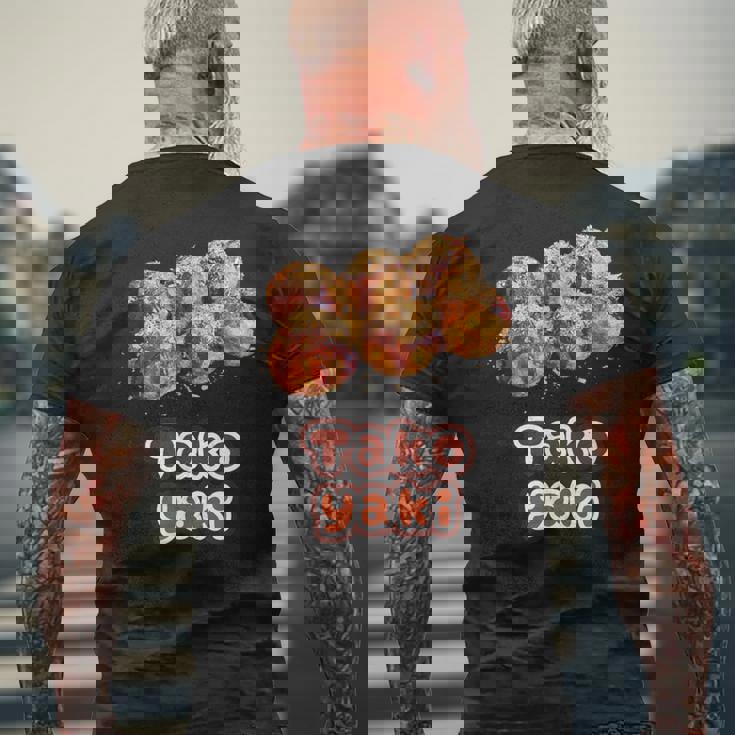 たこ焼き Takoyaki（ご飯タイム）たこやき【変なデザイン屋さん】大阪 面白い メンズTシャツ バックプリント 高齢者への贈り物