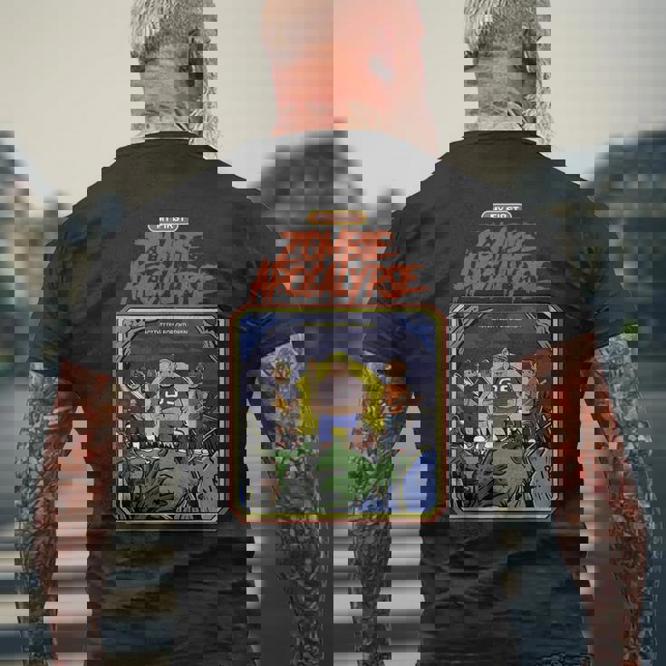 はじめてのゾンビ黙示録 メンズTシャツ バックプリント 高齢者への贈り物