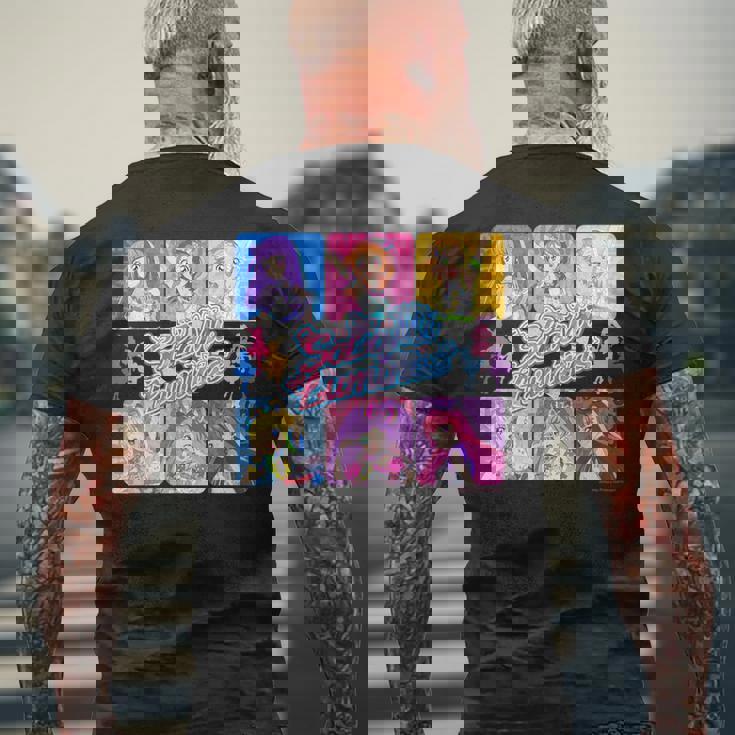 アイカツ！×プリパラ（そらみルミナス） メンズTシャツ バックプリント 高齢者への贈り物