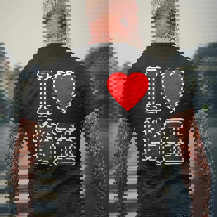 アイラブ・埼玉（I Love ハート）Big 大きな文字【47都道府県】Jimo-T ジモティ お土産 メンズTシャツ バックプリント 高齢者への贈り物