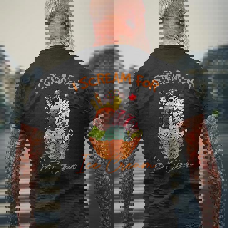 アイ・スクリーム・フォー・アイスクリーム メンズTシャツ バックプリント 高齢者への贈り物