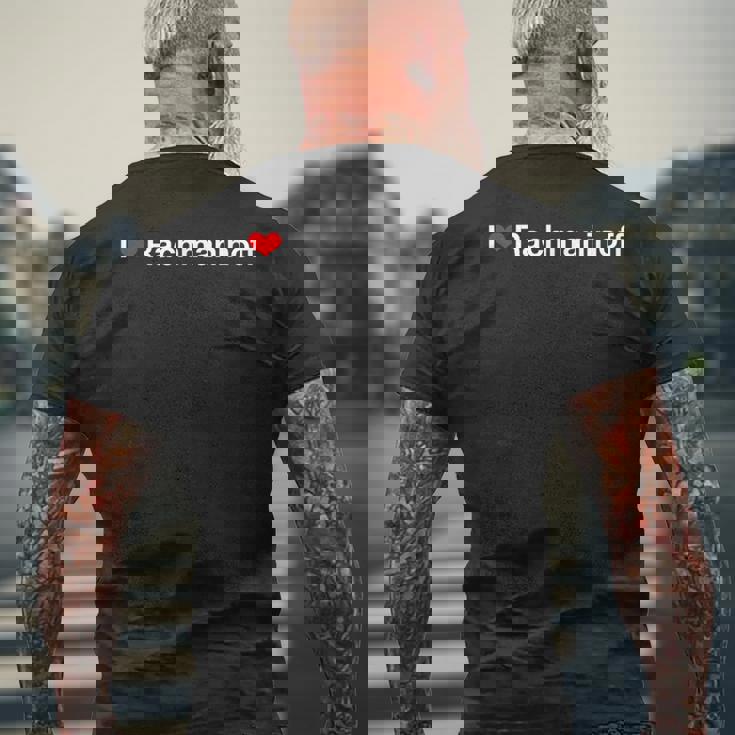 アイ・ハート・ラフマニノフ メンズTシャツ バックプリント 高齢者への贈り物