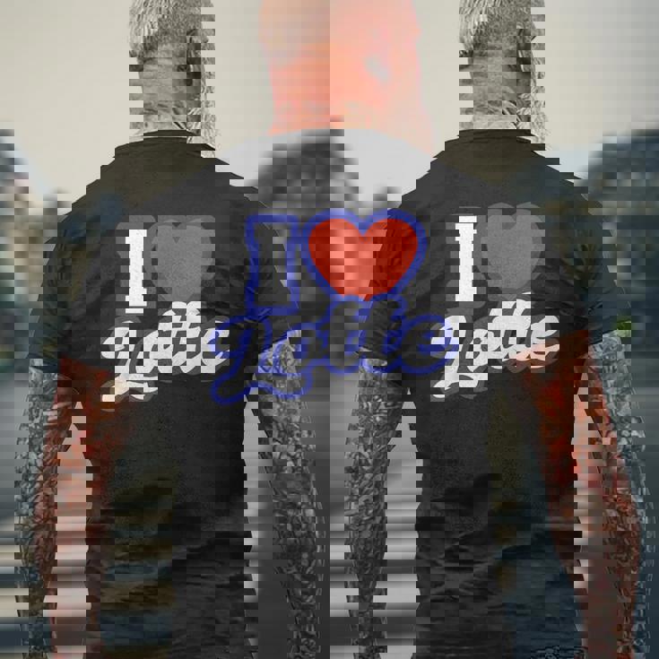 アイ・ラブ・ロッテ メンズTシャツ バックプリント 高齢者への贈り物