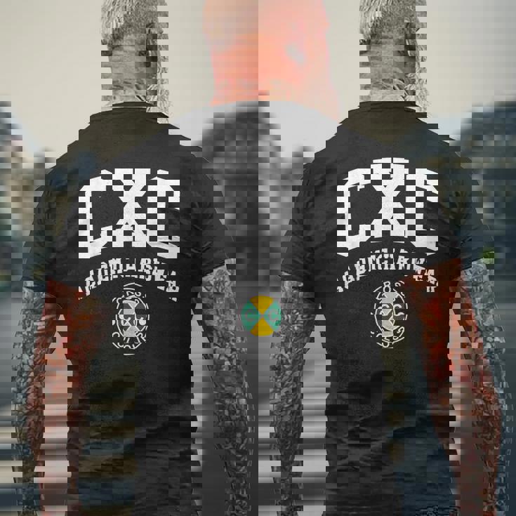 アカデミックハードウェア メンズTシャツ バックプリント 高齢者への贈り物