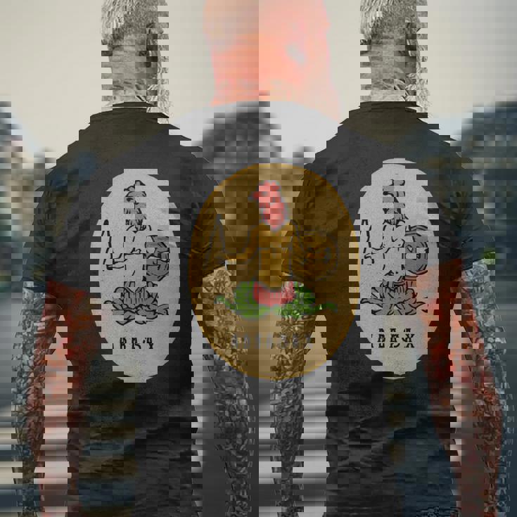 アブラシックス アブラクサス グノーシス神 テンプル騎士団 長袖tシャツ メンズTシャツ バックプリント 高齢者への贈り物