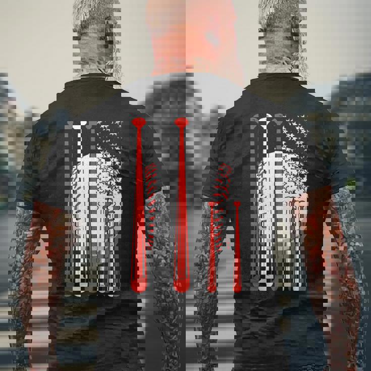 アメリカ 旗 国際的 ソフトボール 野球 メジャーリーグ プロリーグ スポーツ 名高い 大衆的 がいこく 選手会 長袖tシャツ メンズTシャツ バックプリント 高齢者への贈り物