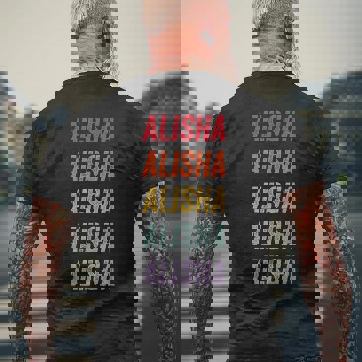 アリシャ メンズTシャツ バックプリント 高齢者への贈り物