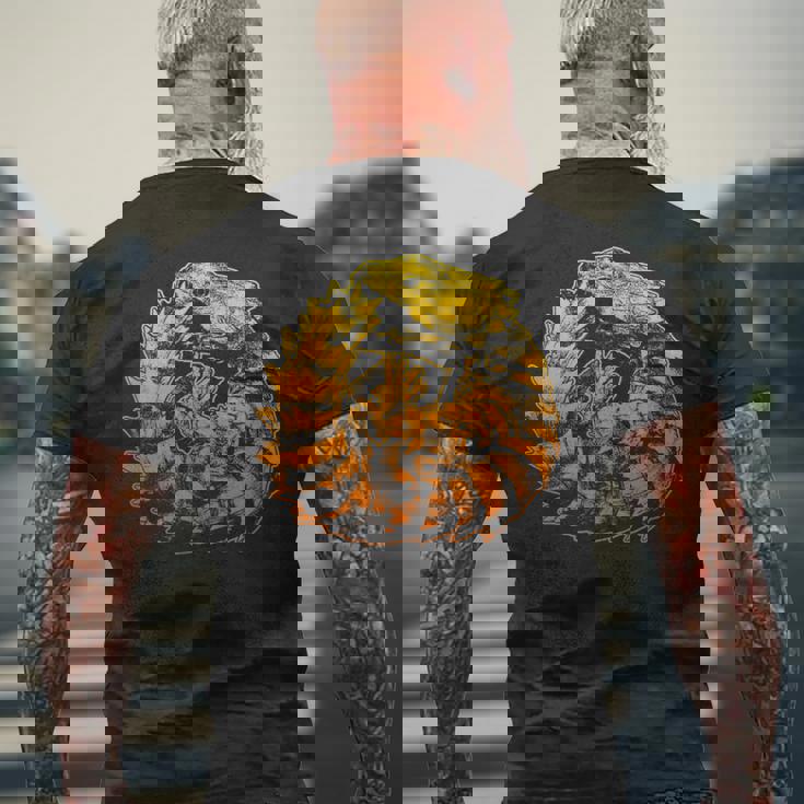 アルマジロトカゲ メンズTシャツ バックプリント 高齢者への贈り物