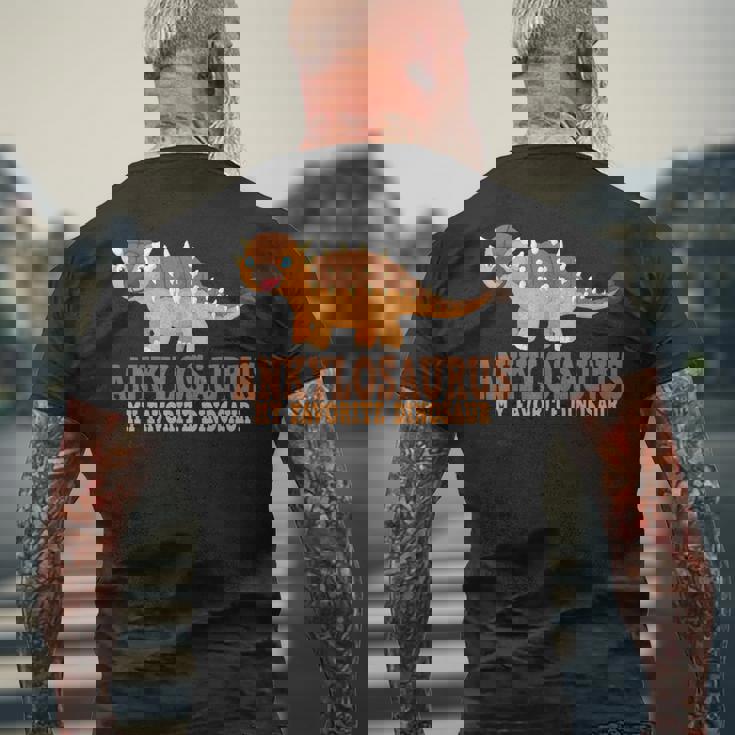 アンキロサウルス My Favorite 恐竜キッズアンキロサウルス メンズTシャツ バックプリント 高齢者への贈り物