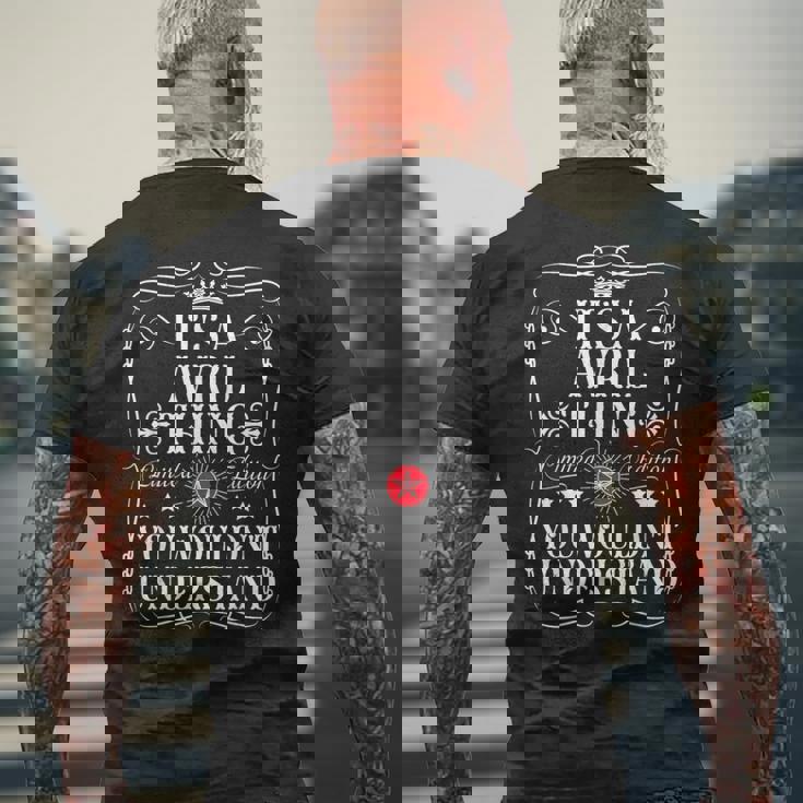 アヴリル 名前 Its A Avril Thing You Wouldn't Understanding メンズTシャツ バックプリント 高齢者への贈り物