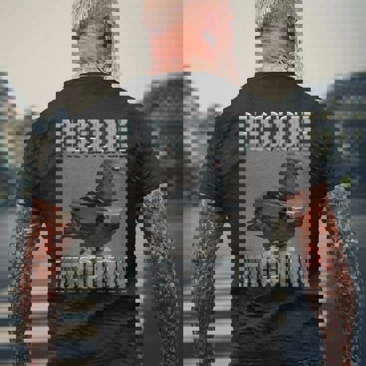 イタリア ブレイン キャラ ピッチョーネ マッキナ キッズ 男の子 ミーム 長袖tシャツ メンズTシャツ バックプリント 高齢者への贈り物