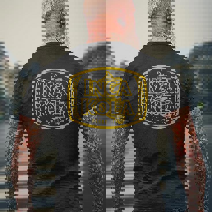 インカコーラ ペルー料理 ペルー産 セヴィチェ ペルー風味 スパークリング メンズTシャツ バックプリント 高齢者への贈り物