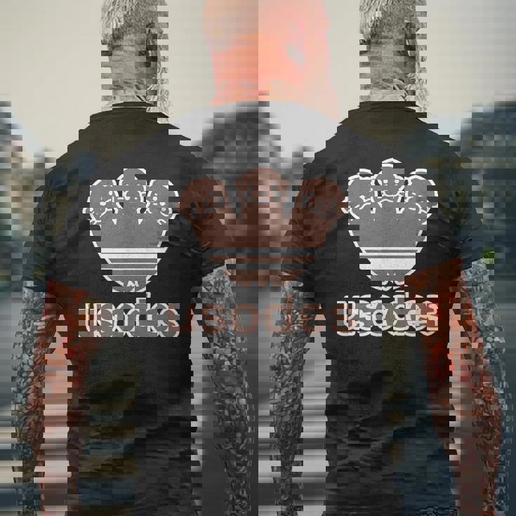 ウソデス Usodes かわうそです。《ブラウン 茶》コツメカワウソ かわいい ブランド パロディ 面白い メンズTシャツ バックプリント 高齢者への贈り物