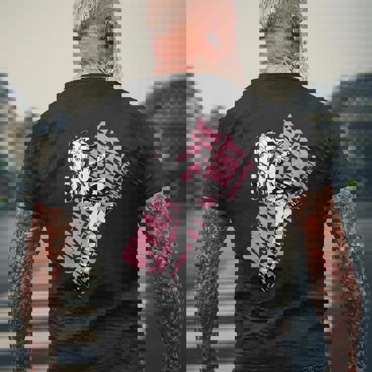 ウマ娘 プリティーダービー ハルウララ メンズTシャツ バックプリント 高齢者への贈り物