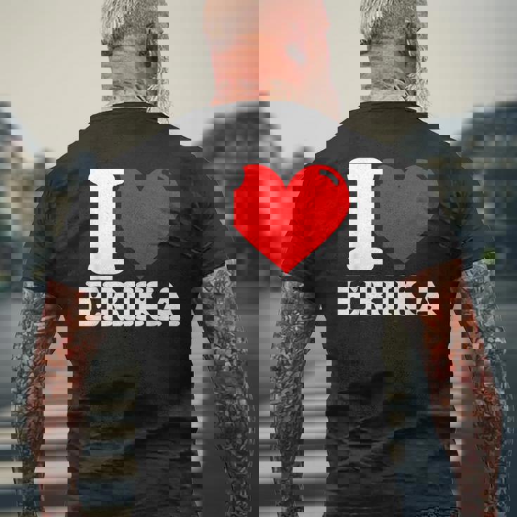 エリカが好き メンズTシャツ バックプリント 高齢者への贈り物