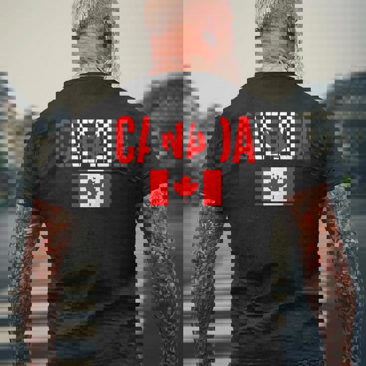 カナダ カナダの国旗 長袖tシャツ メンズTシャツ バックプリント 高齢者への贈り物