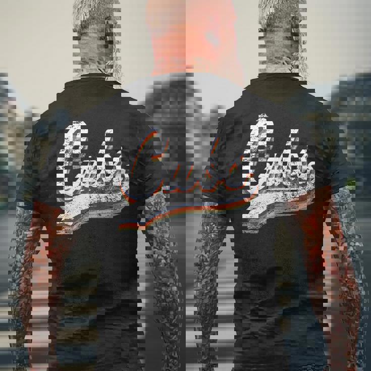 カブス ヴィンテージ メンズTシャツ バックプリント 高齢者への贈り物