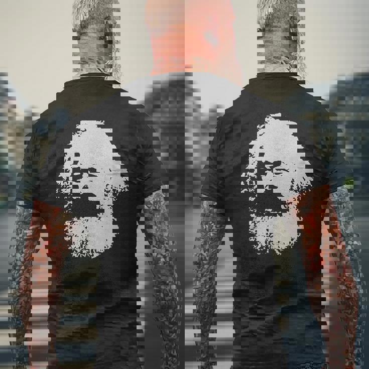 カール・マルクス主義 社会主義 共産主義 メンズTシャツ バックプリント 高齢者への贈り物