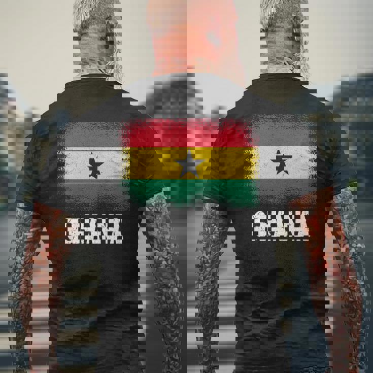 ガーナの旗 ガーナ 長袖tシャツ メンズTシャツ バックプリント 高齢者への贈り物