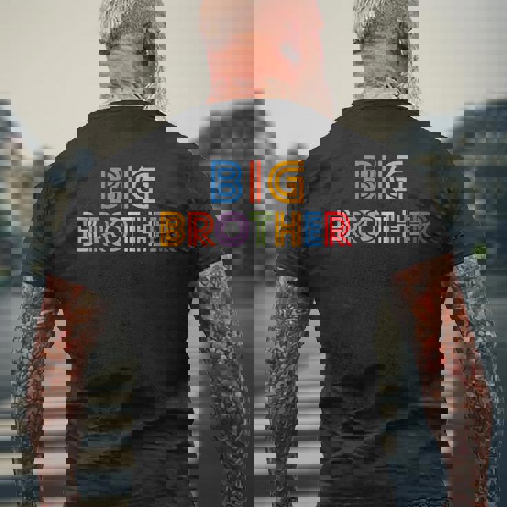 キッズ Big Brother Big Bro -Intage Retro Classic メンズTシャツ バックプリント 高齢者への贈り物
