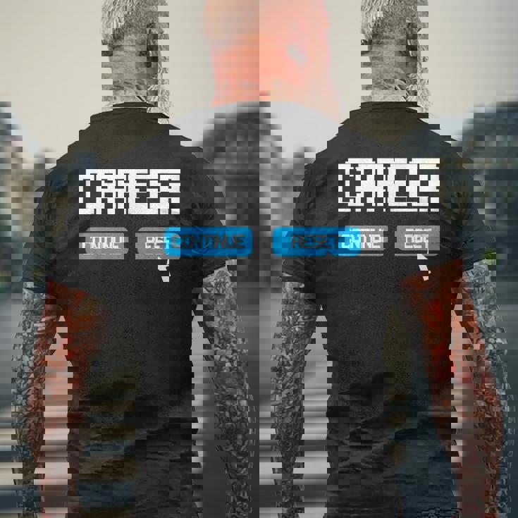 キャリアリセット転職 メンズTシャツ バックプリント 高齢者への贈り物