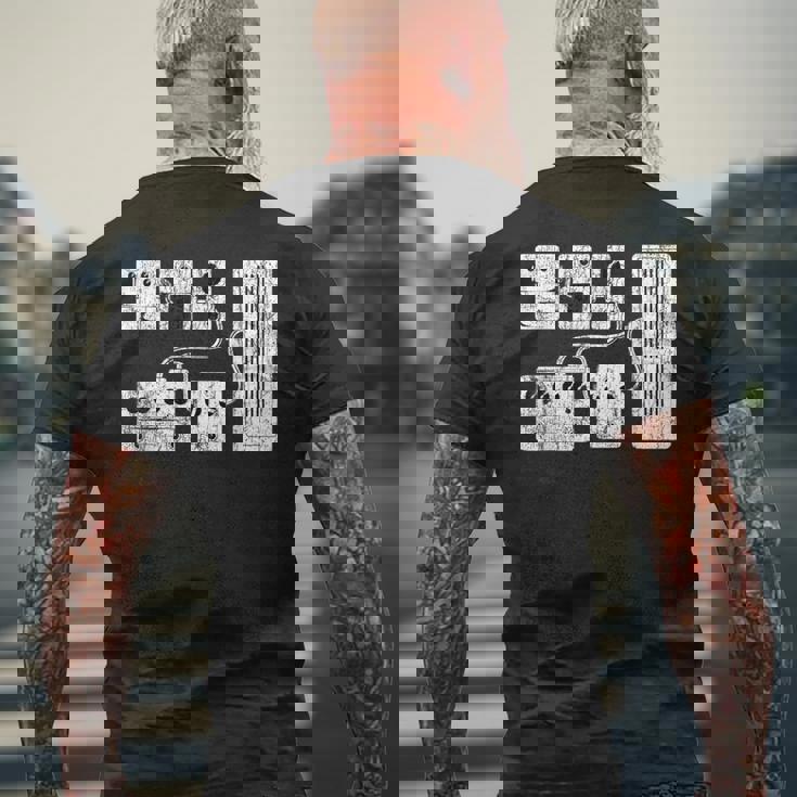 ギタープレーヤー ペダルボード ギタリストギフト メンズTシャツ バックプリント 高齢者への贈り物