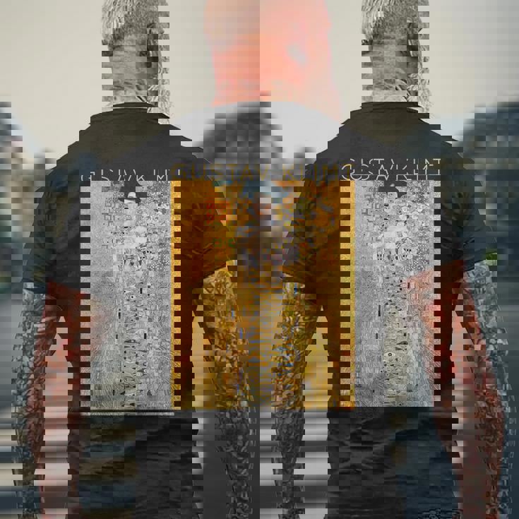 グスタフ・クリムト アデル・ブロッホ・バウアーの肖像 アーティスト向け メンズTシャツ バックプリント 高齢者への贈り物