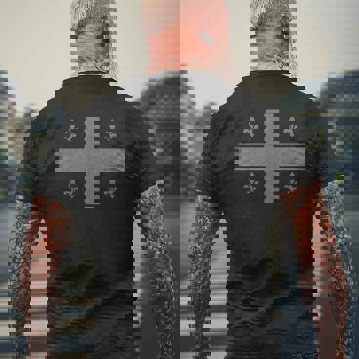 ケベック ケベコワ 国旗 プライド カナダ モントリオールカナディアン メンズTシャツ バックプリント 高齢者への贈り物