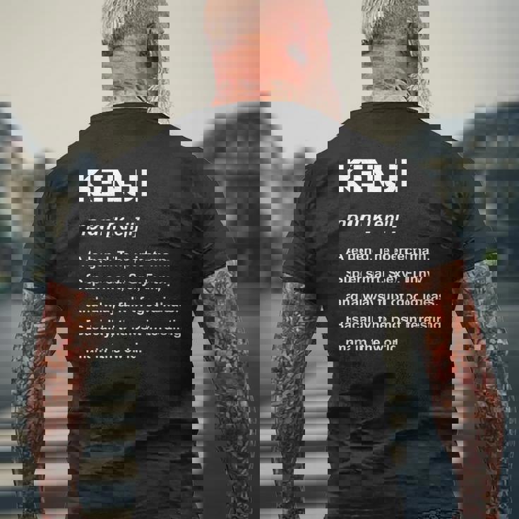 ケンジ ネームシャツ メンズTシャツ バックプリント 高齢者への贈り物