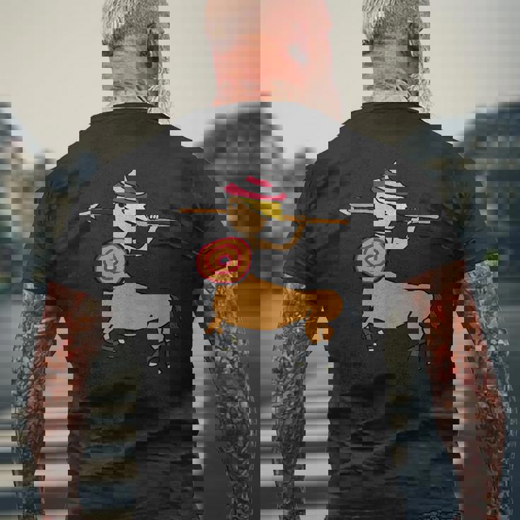 ケンタウロス射手座 メンズTシャツ バックプリント 高齢者への贈り物