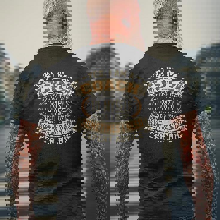 コーチ I トレーナー I 面白いフレーズ I コーチ メンズTシャツ バックプリント 高齢者への贈り物