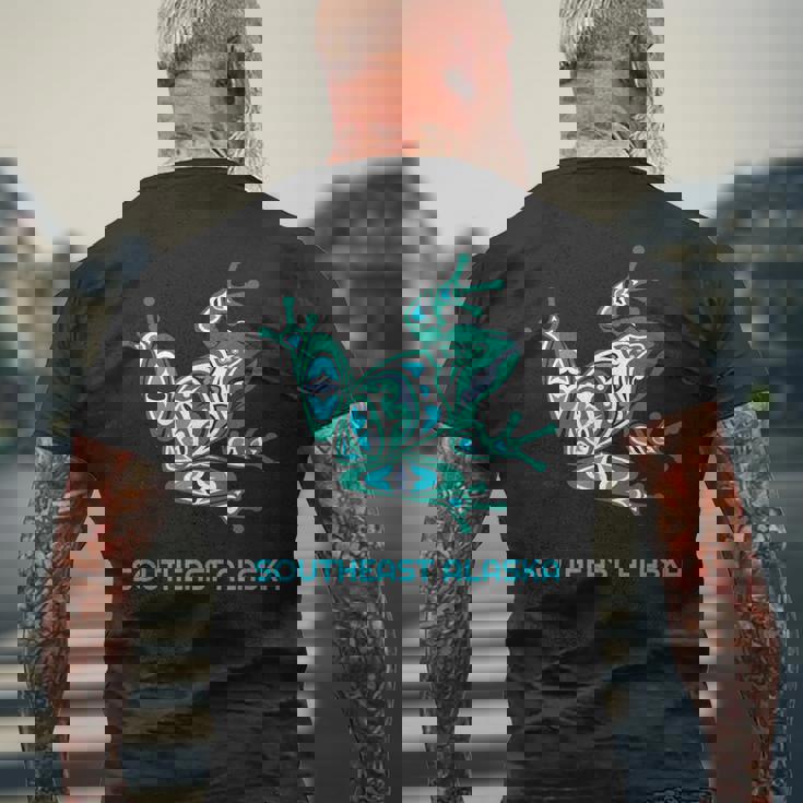 サウスイーストアラスカ フロッグ パシフィック Nw ネイティブ メンズTシャツ バックプリント 高齢者への贈り物