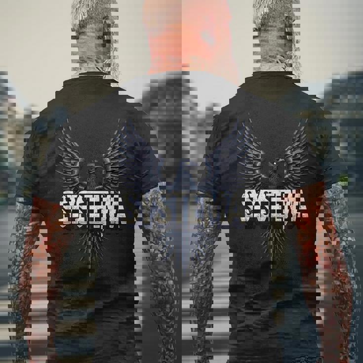 システマ メンズTシャツ バックプリント 高齢者への贈り物