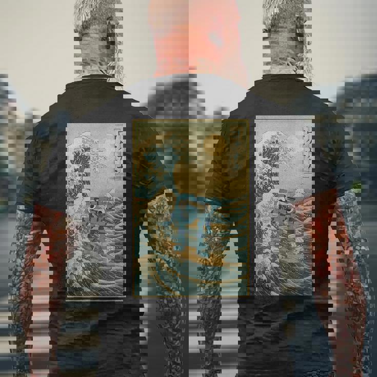 シックスセブン 6-7 神奈川沖大波 67 ブレインロットミーム メンズTシャツ バックプリント 高齢者への贈り物